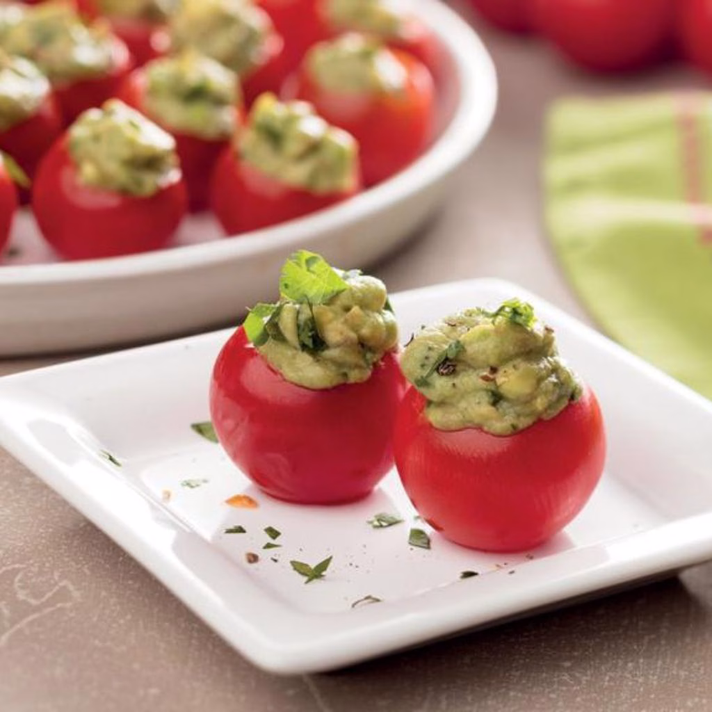 Guacamole Stuffed Cherry Tomatoes