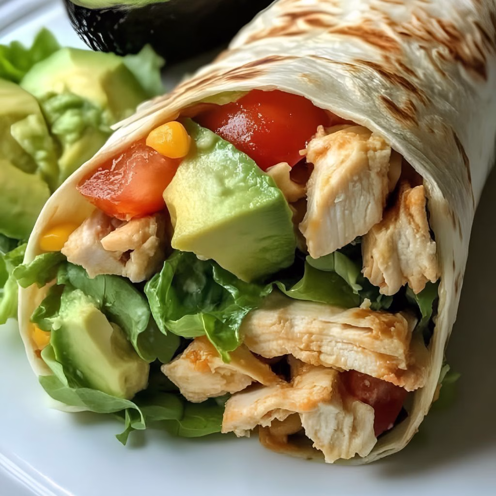 Healthy Chicken Avocado Wraps Recipe