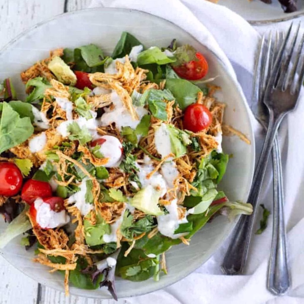 Healthy Chicken Taco Salad (Low Carb)