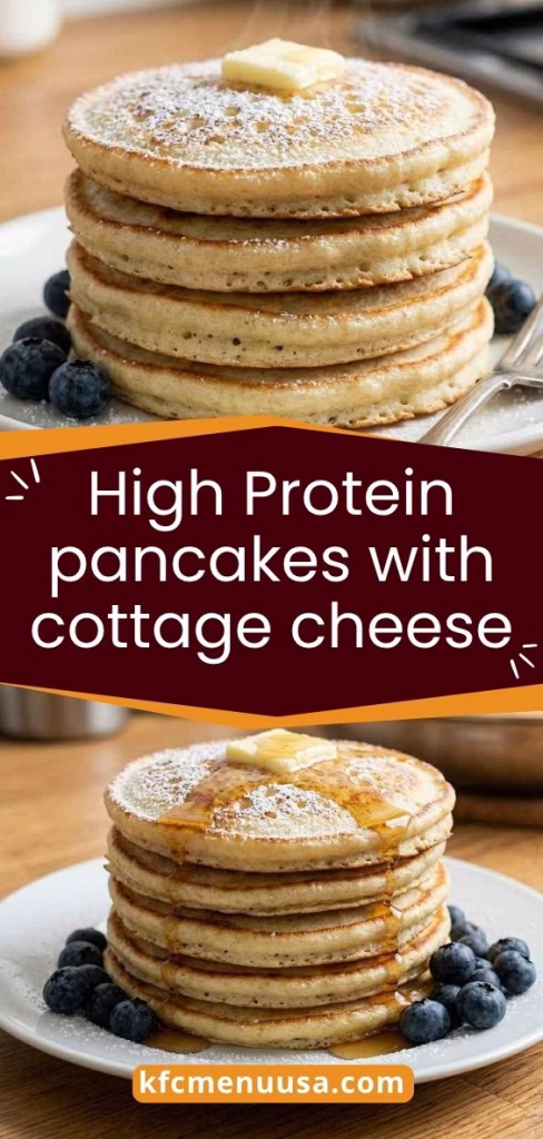High Protein Cottage Cheese Pancakes Recipe