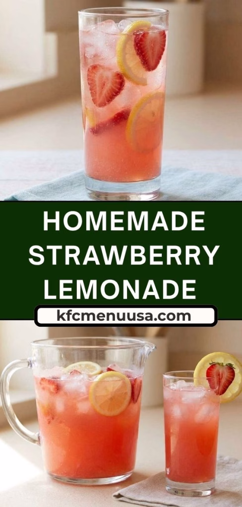 Homemade Strawberry Lemonade Recipe