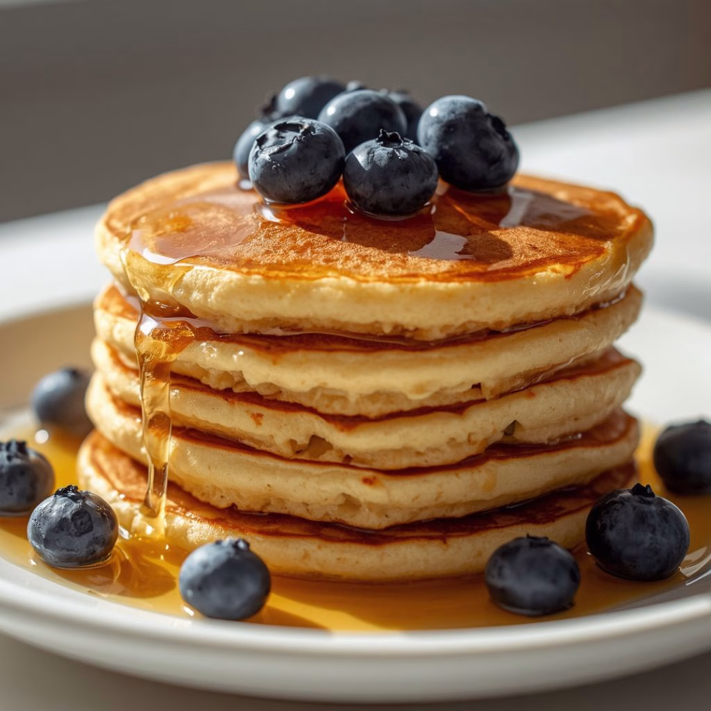 Homemade Buttermilk Fluffy Pancakes Recipe