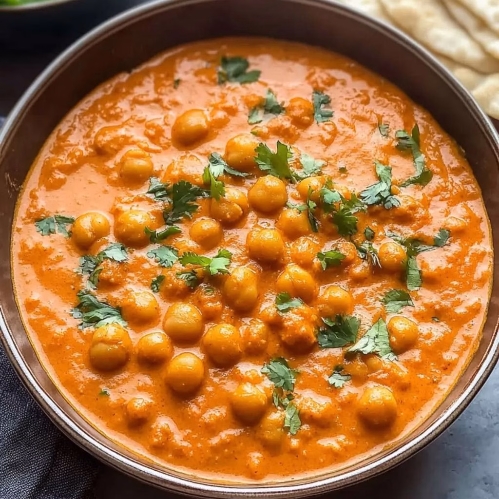 Indian Butter Chickpeas Recipe