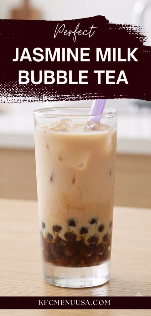 Jasmine Milk Bubble Tea Recipe