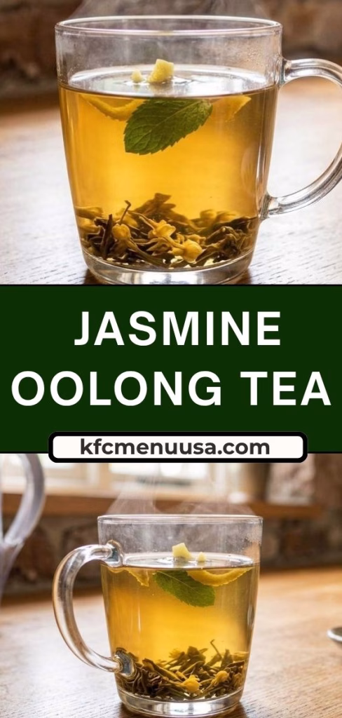Jasmine Oolong Tea Recipe