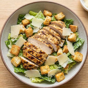 Lemon Herb Grilled Chicken Caesar Salad Recipe