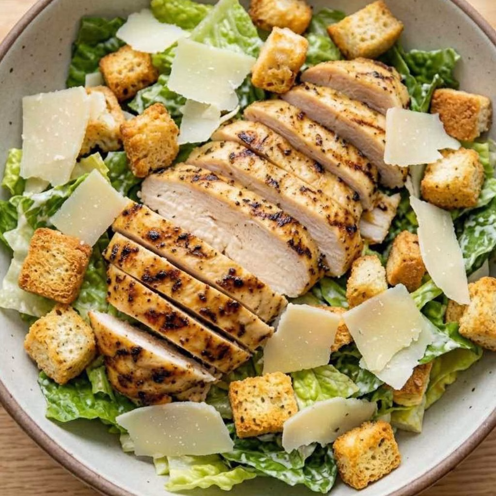 Lemon Herb Grilled Chicken Caesar Salad Recipe