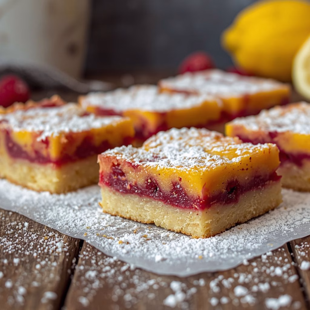 Lemon Raspberry Bars Recipe