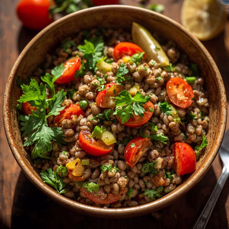 Lemony Lebanese Lentil Salad Recipe