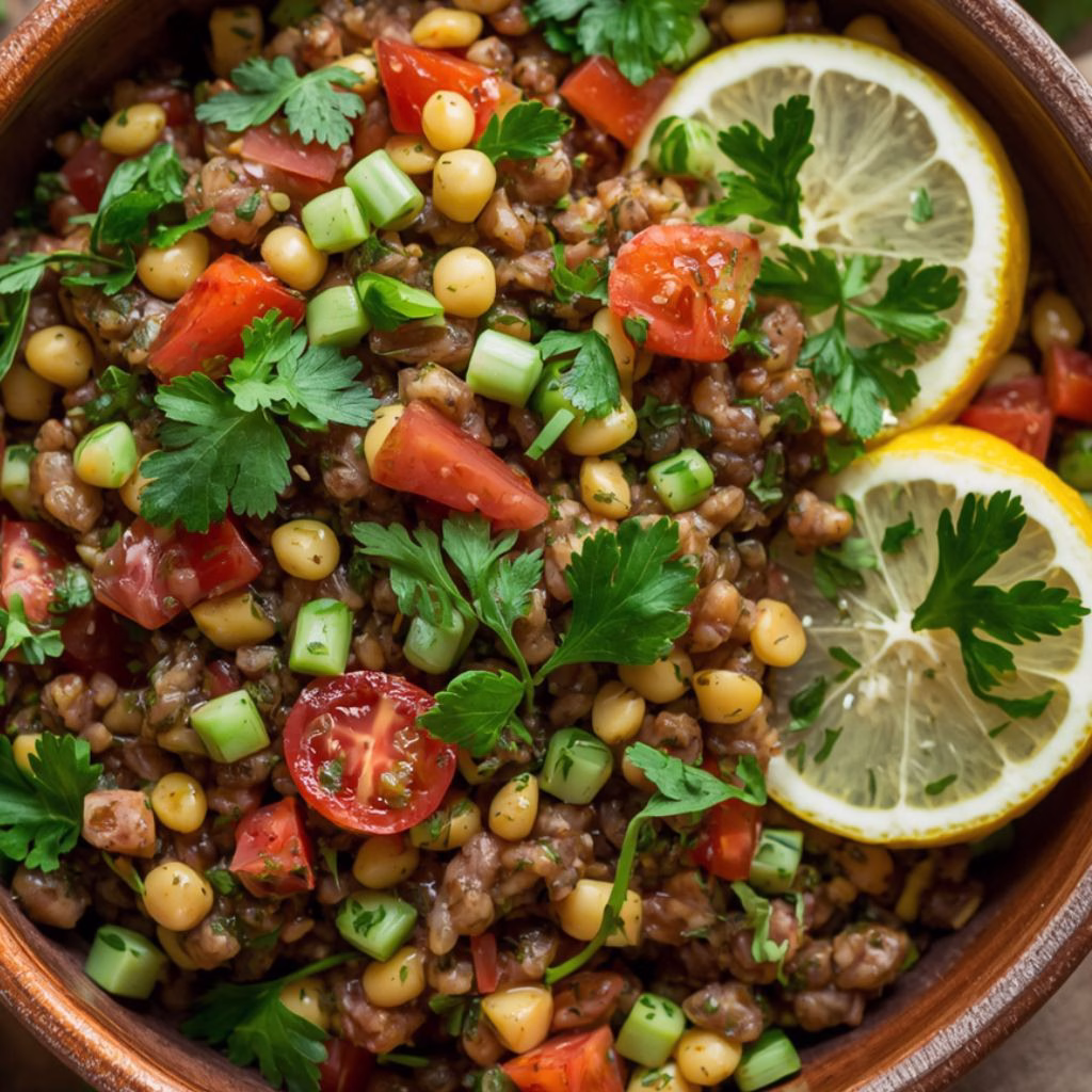 Lemony Lebanese Lentil Salad Recipe
