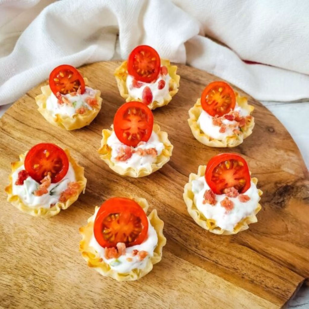 Mini BLT Phyllo Cups
