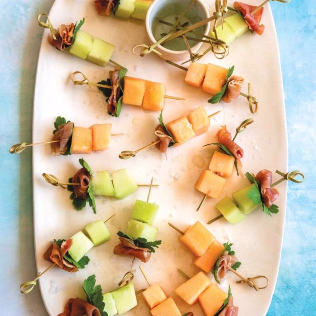 Mixed Melon Skewers