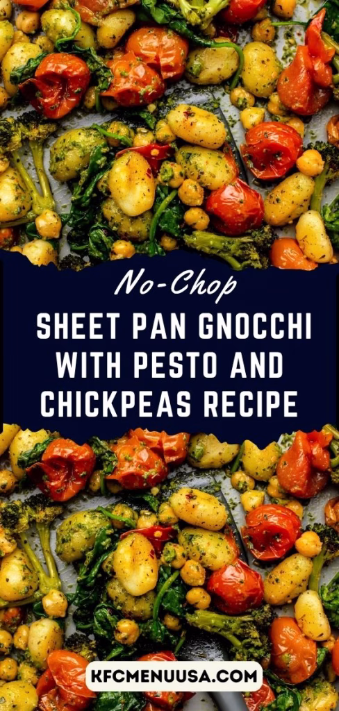 No-Chop Sheet Pan Gnocchi with Pesto and Chickpeas Recipe