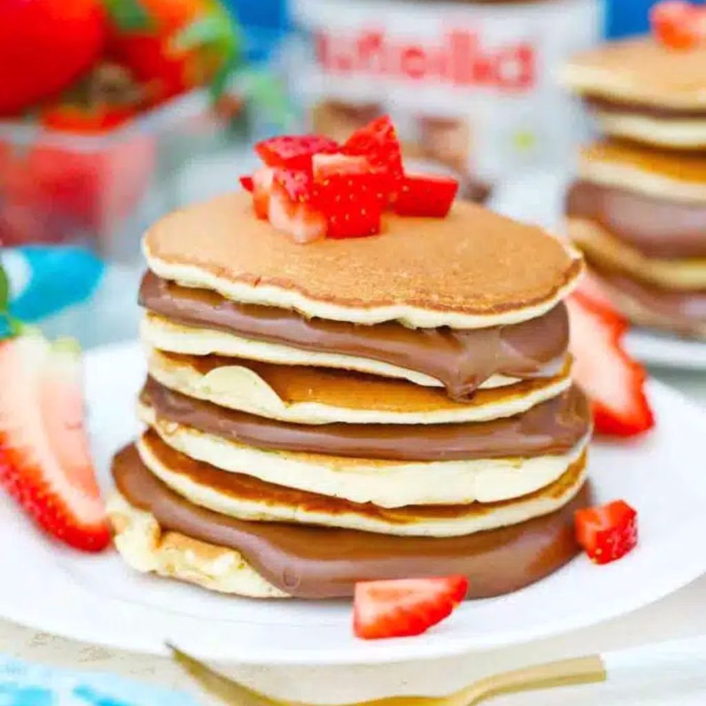 Pancake Sandwiches with Nutella