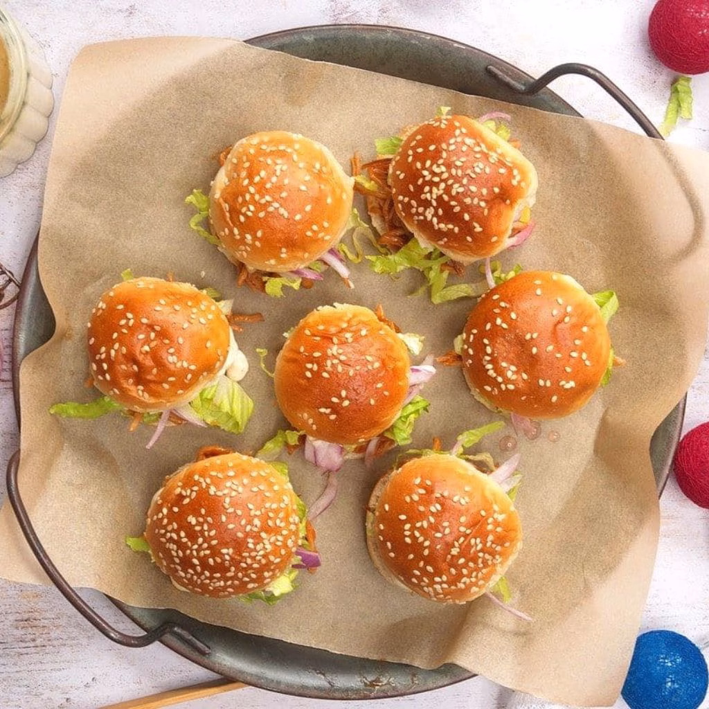 Patriotic Pulled Pork Sliders
