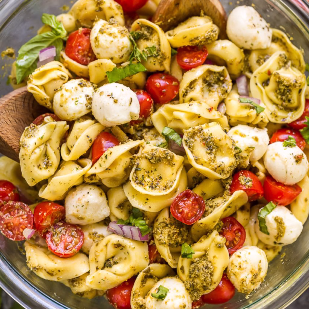 Pesto Tortellini Pasta Salad