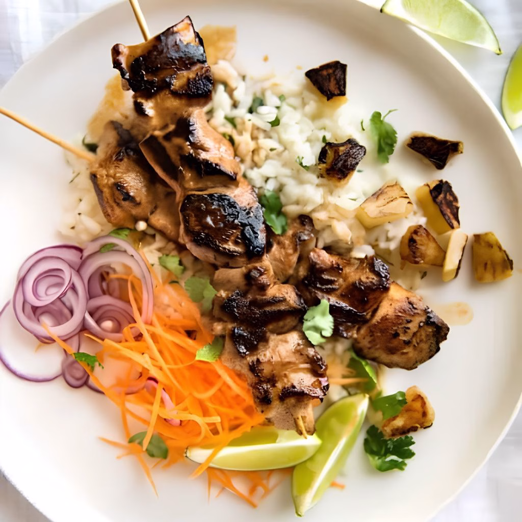 Pineapple Coconut Skewers