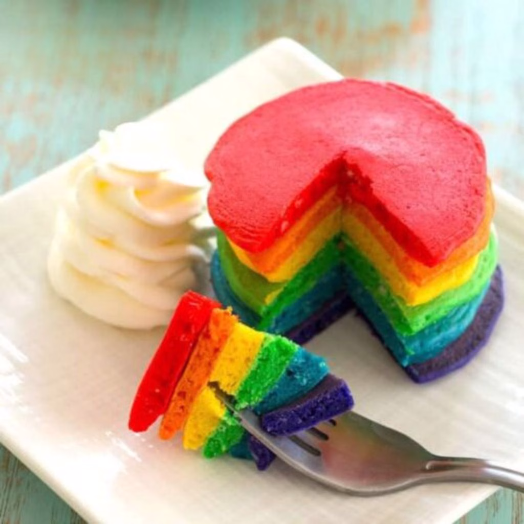Rainbow Pancakes