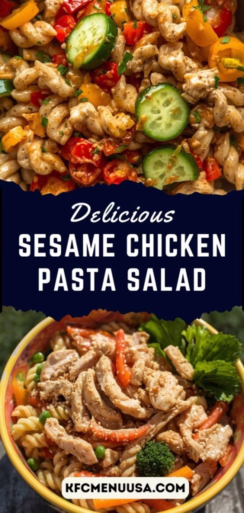 Sesame Chicken Pasta Salad Recipe