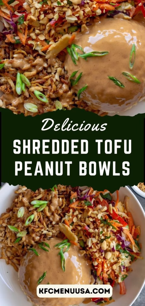 Shredded Tofu Peanut Bowls Recipe