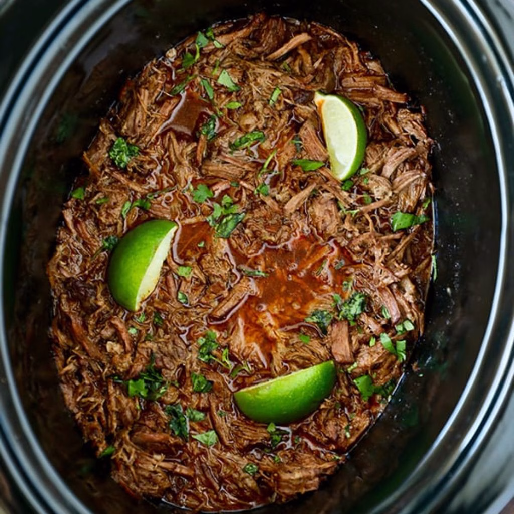 Slow Cooker Beef Barbacoa Tacos