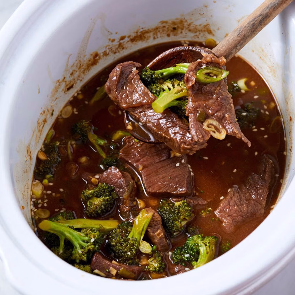 Slow Cooker Beef and Broccoli
