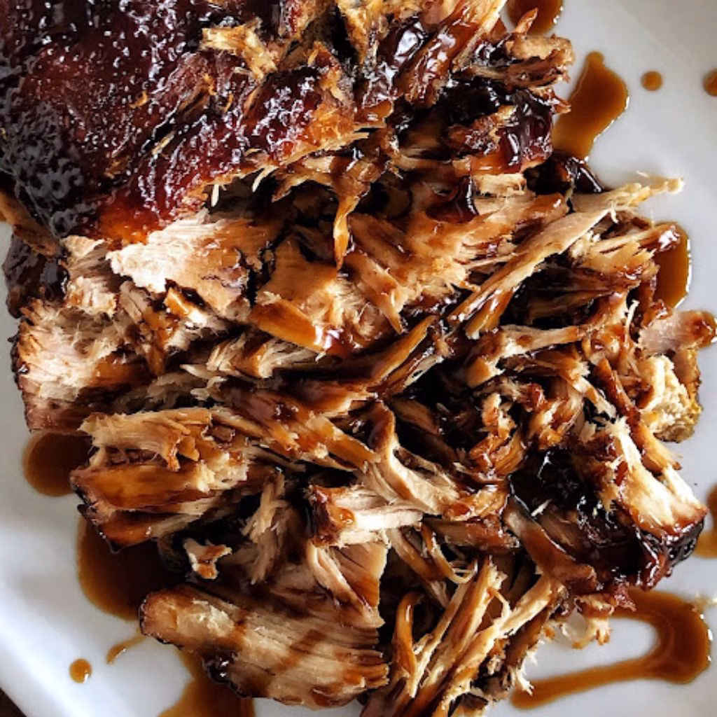 Slow Cooker Brown Sugar Balsamic Glazed Pork
