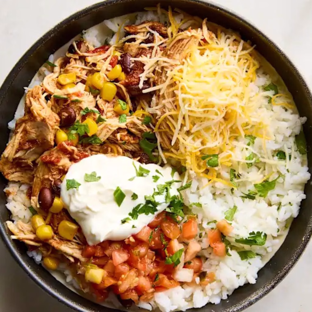 Slow Cooker Chicken Burrito Bowl