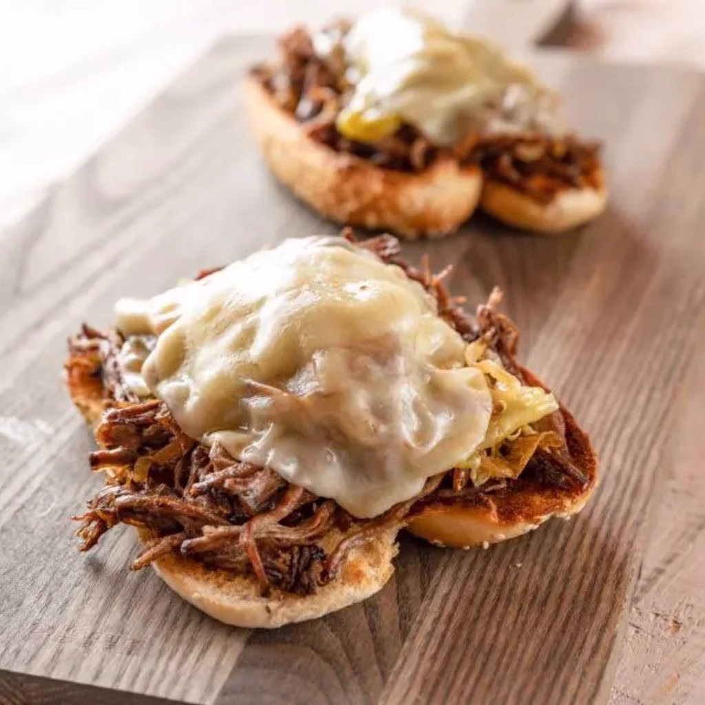 Slow Cooker Drip Beef Sandwiches