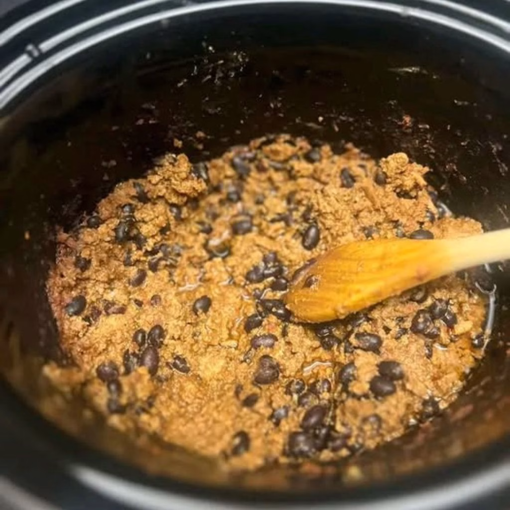 Slow Cooker Turkey and Black Bean Tacos