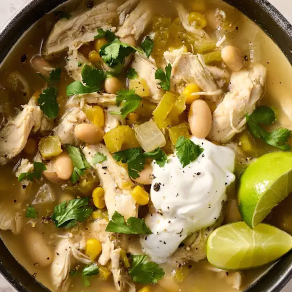 Slow Cooker White Chicken Chili