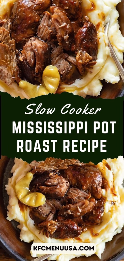 Slow Cooker Mississippi Pot Roast Recipe