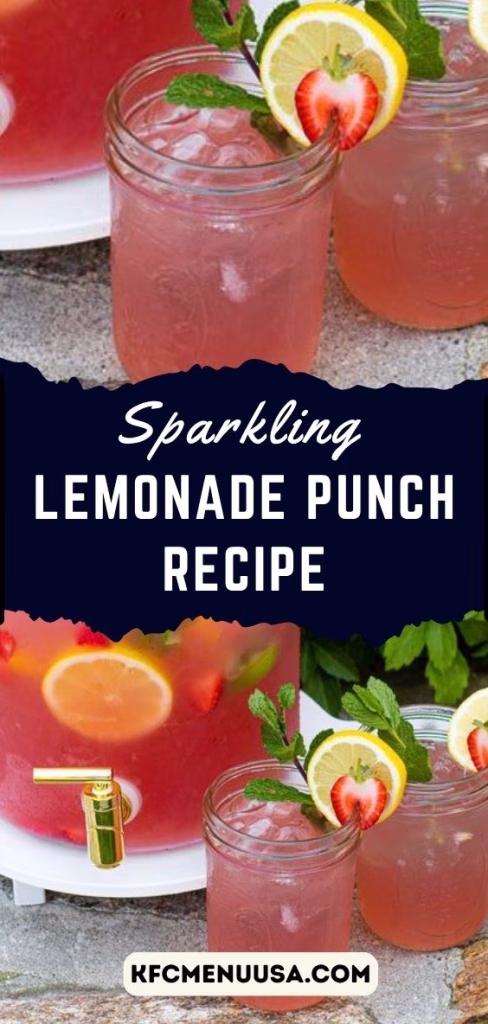 Sparkling Lemonade Punch Recipe