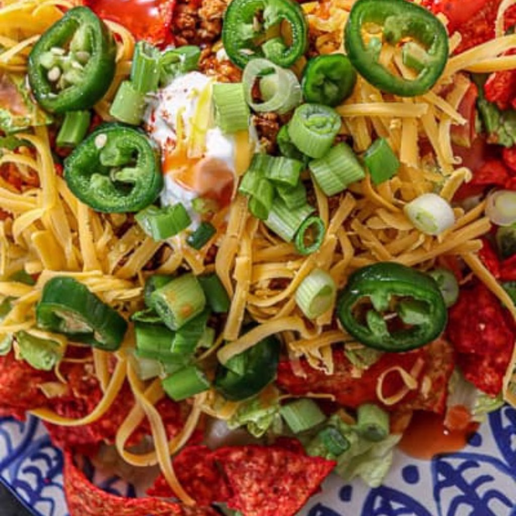 Spicy Chicken Taco Salad (Flamin' Hot Style)