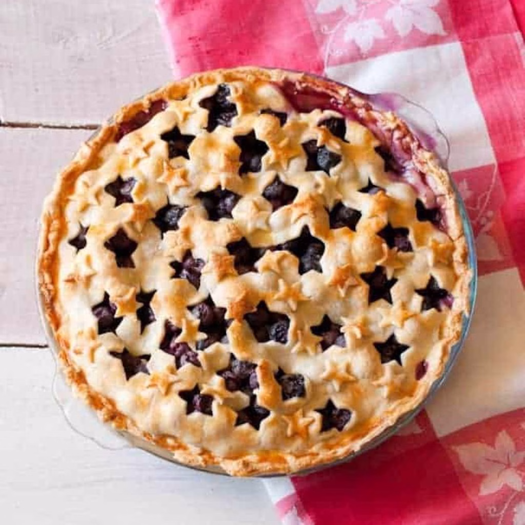 Star Spangled Blueberry Pie