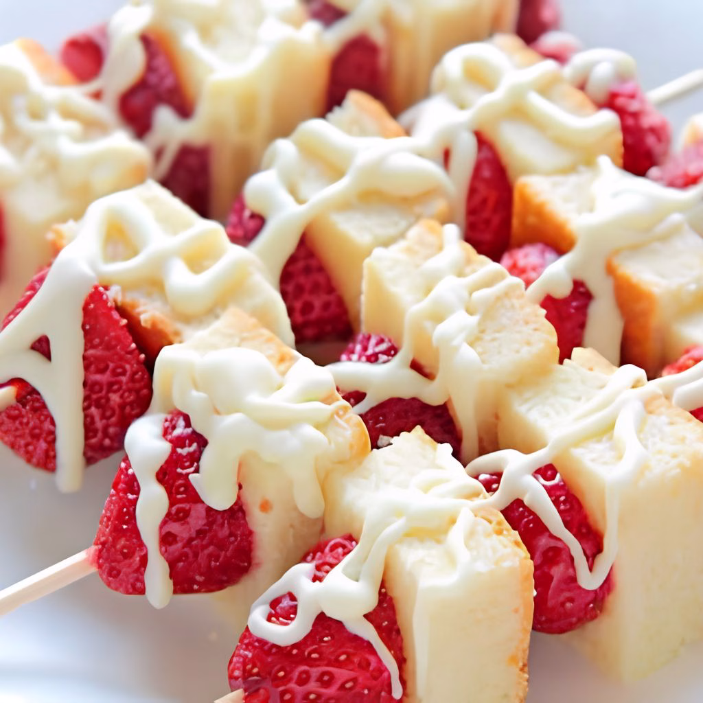 Strawberry Cheesecake Skewers