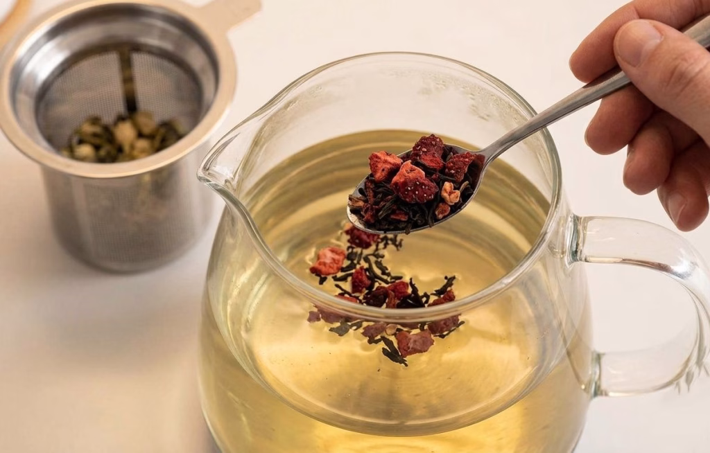 Add the Strawberry Tea