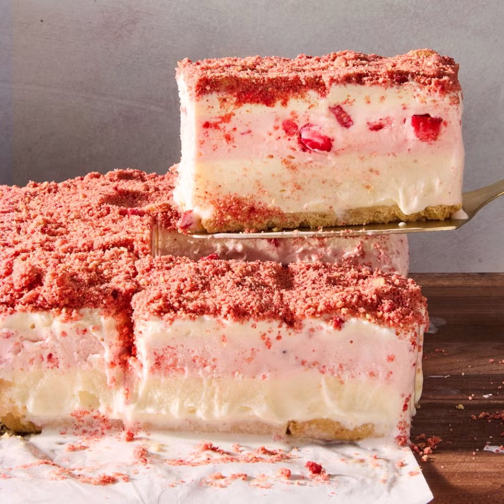 Strawberry Shortcake Ice Cream Cake
