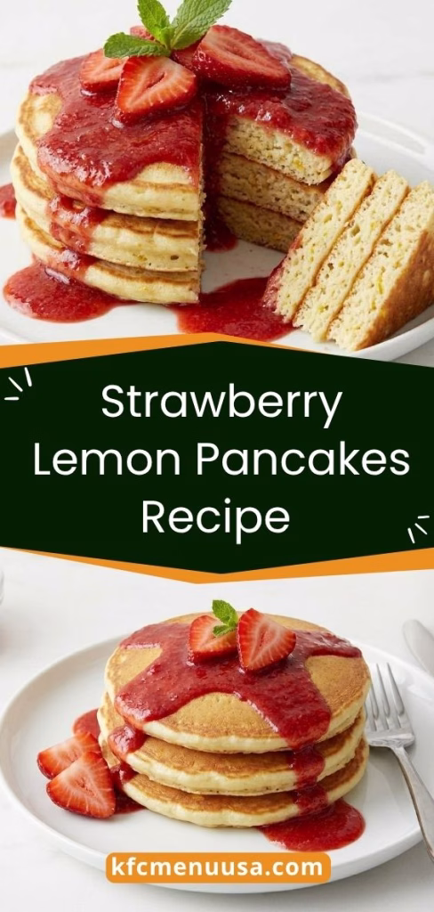 Strawberry Lemon Pancakes Recipe