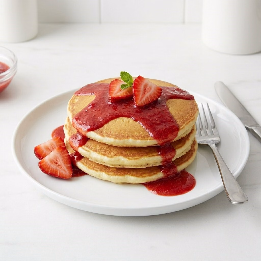 Strawberry Lemon Pancakes Recipe