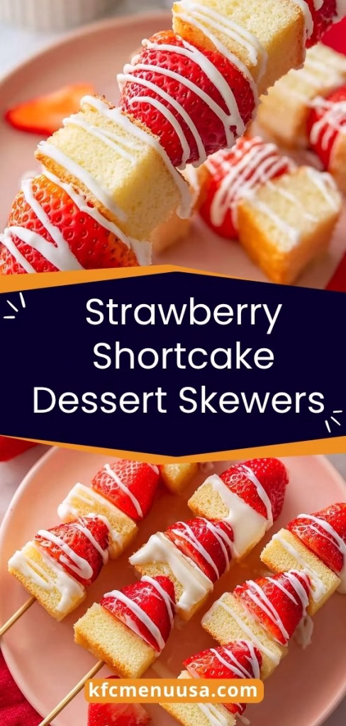 Strawberry Shortcake Dessert Skewers Recipe