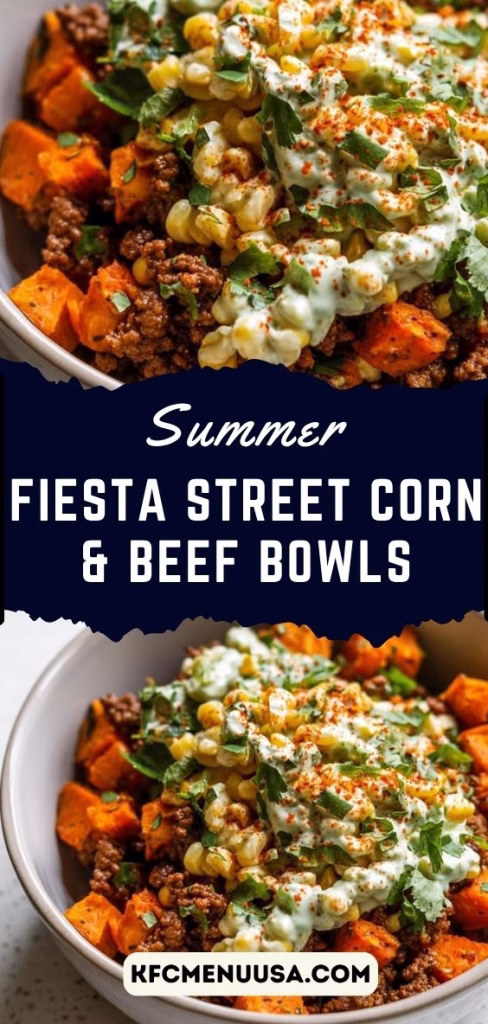 Summer Fiesta Street Corn & Beef Bowls Recipe