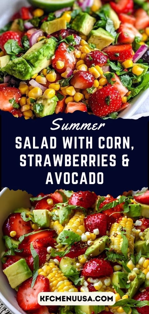 Summer Salad With Corn, Strawberries and Avocado Recipe