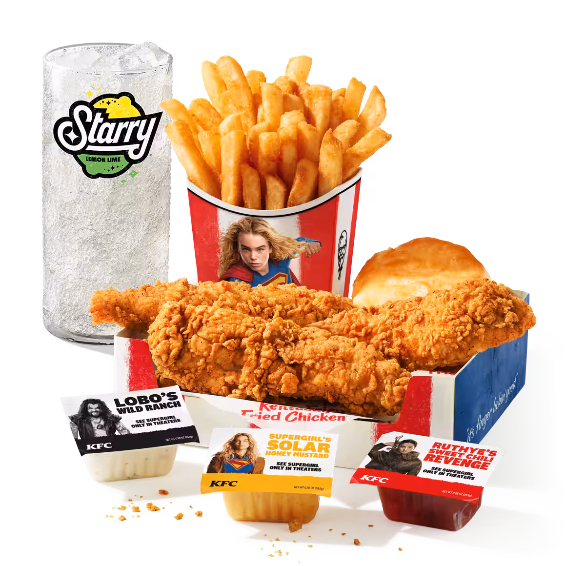 Supergirl Tenders Combo Meal
