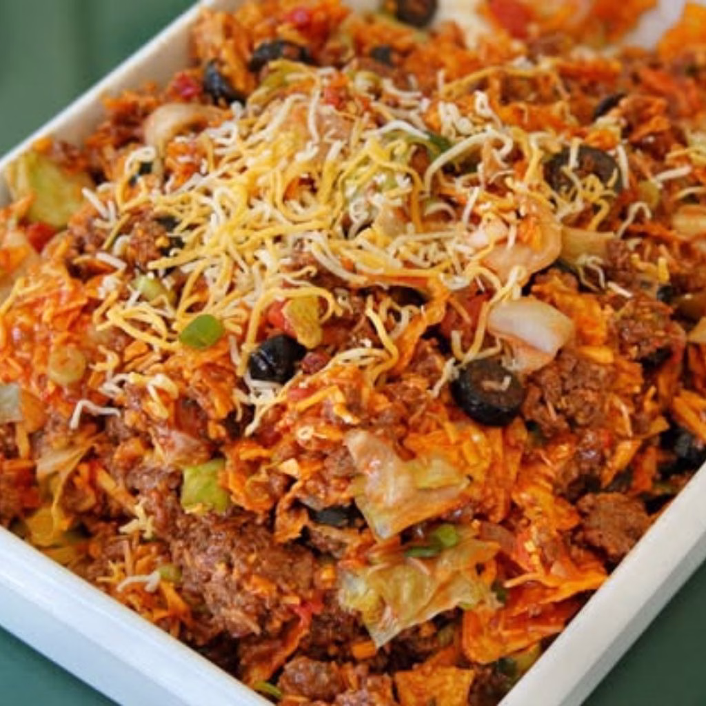 Taco Salad with Street Corn and Doritos