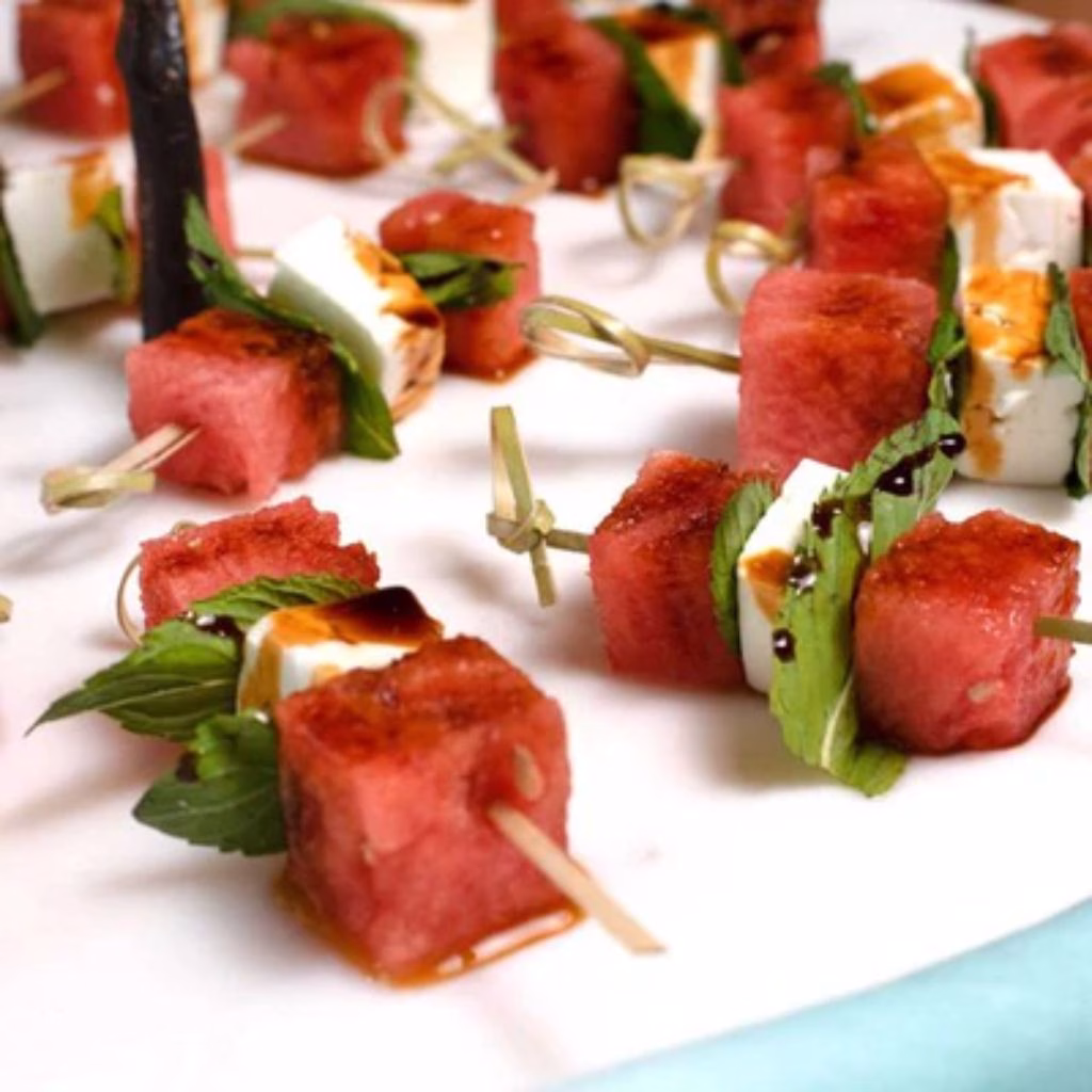 Watermelon Feta Salad Skewers