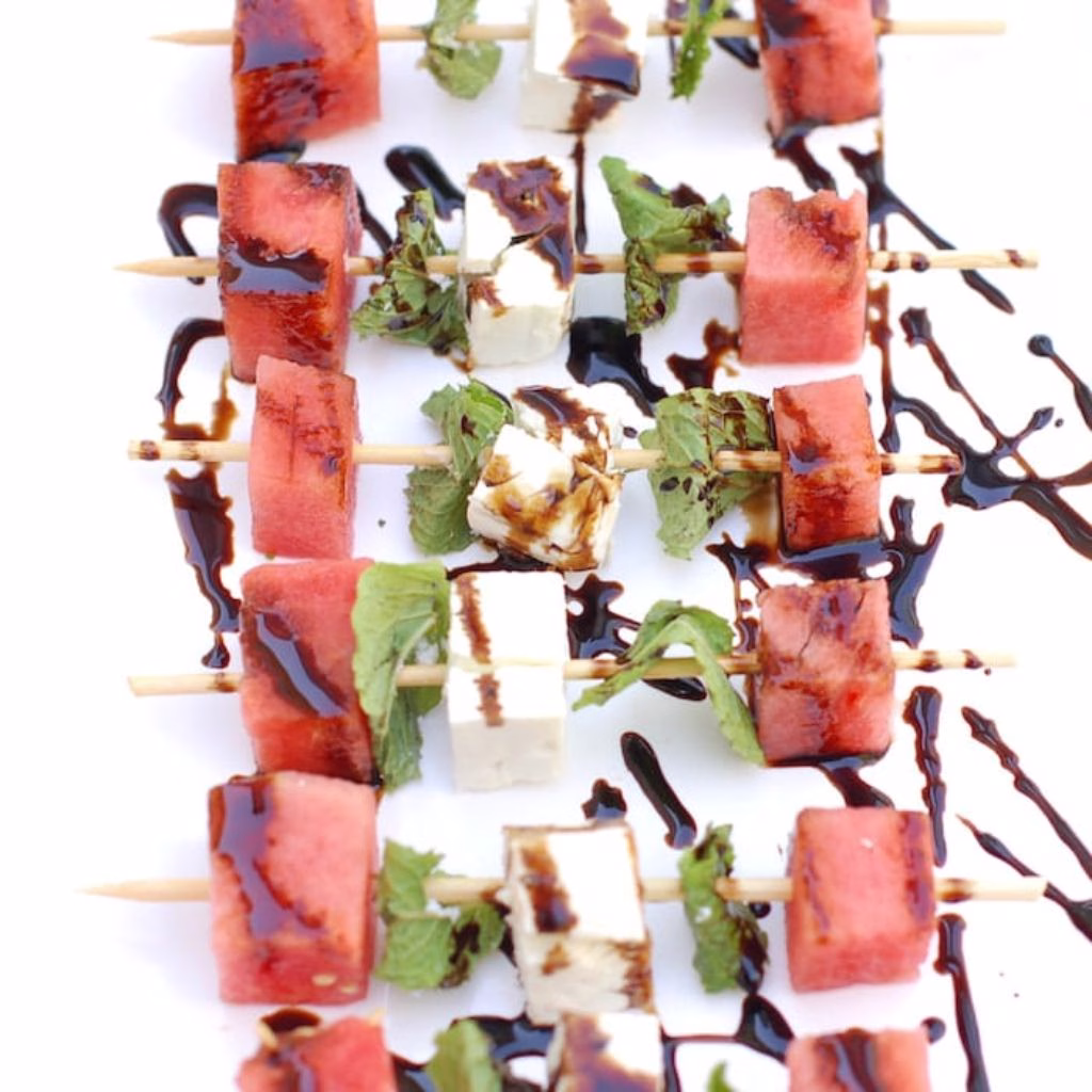 Watermelon Mint Skewers