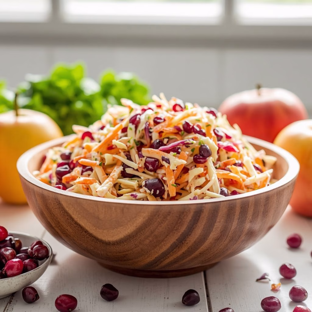 Cranberry Apple Coleslaw Recipe 