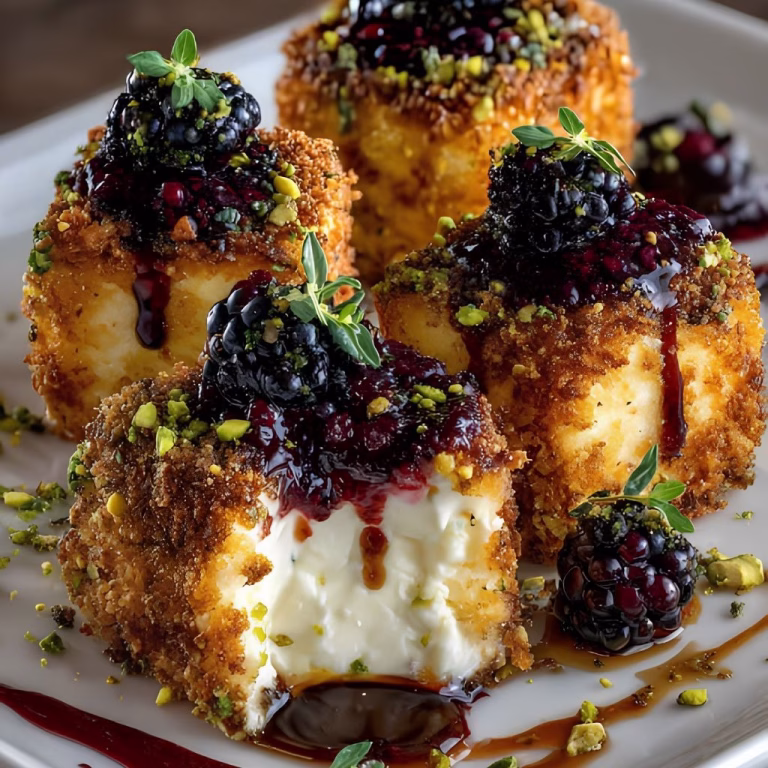 Blackberry Hot Honey Brie Bites Recipe