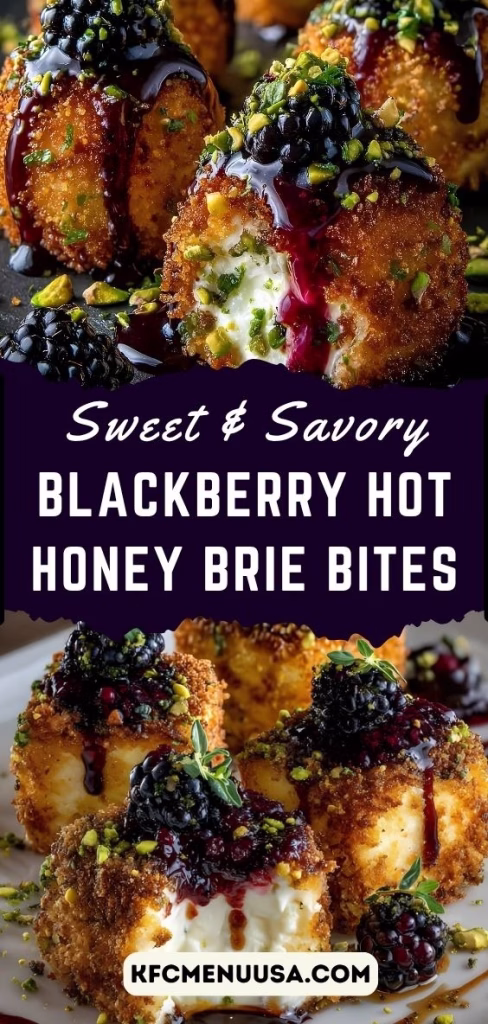 Blackberry Hot Honey Brie Bites Recipe